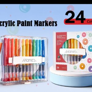 maries 24 color acrylic paint markers